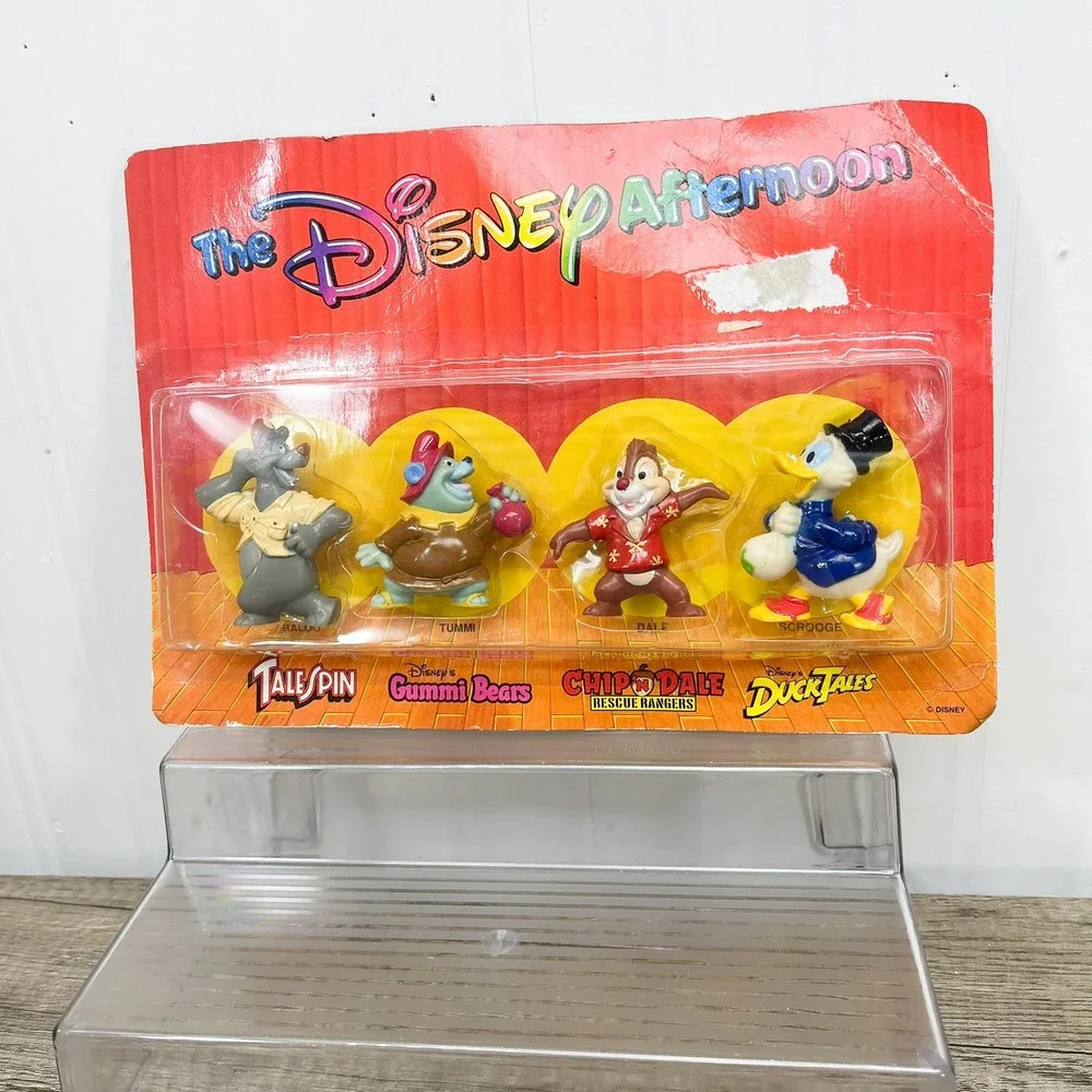 Vintage 1991 Kelloggs Disney Afternoon Figures Baloo Dale Scrooge Tummi Set